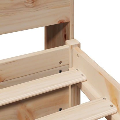 Bookcase Bed without Mattress 100x200cm Solid Wood Pine