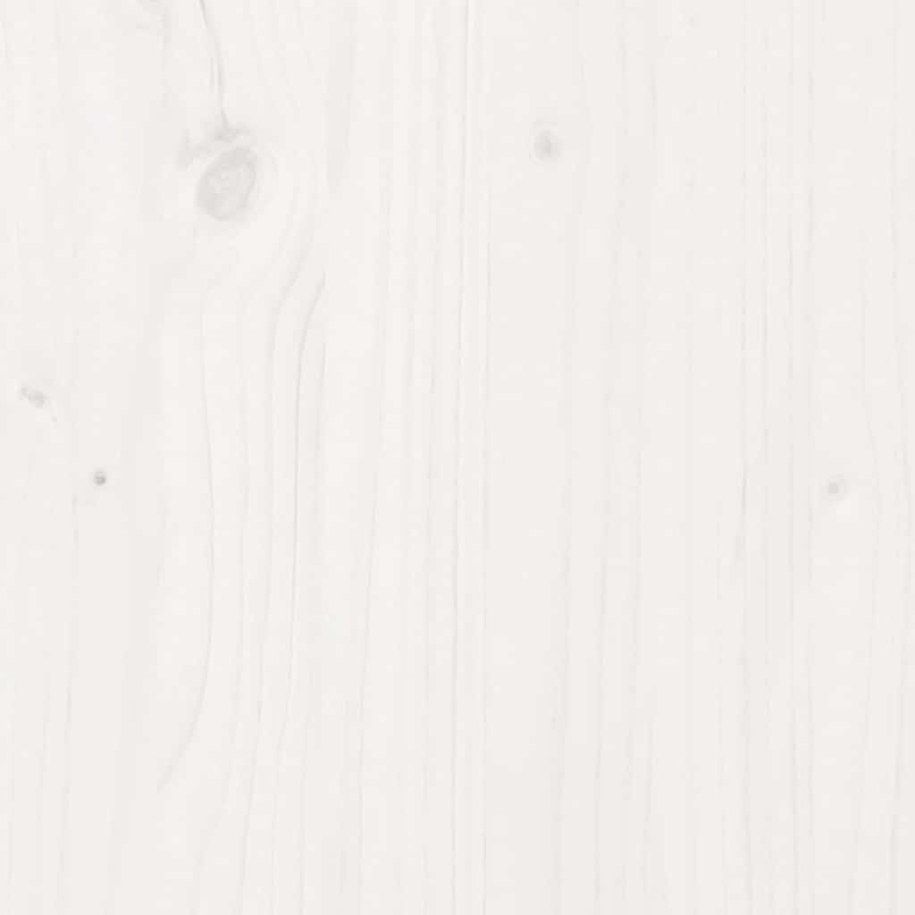 Bookcase Bed without Mattress White 75x190cm Small Single Solid Wood Pine