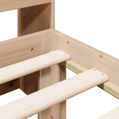 Bookcase Bed without Mattress 90x200cm Solid Wood Pine