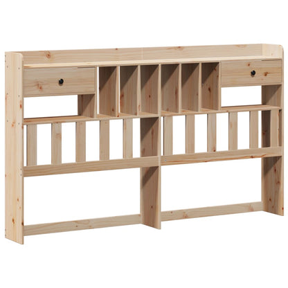 Bookcase Bed without Mattress 180x200 cm Super King Solid Wood Pine