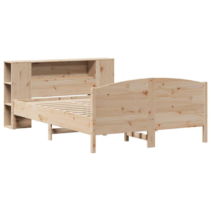 Bookcase Bed without Mattress 120x200cm Solid Wood Pine