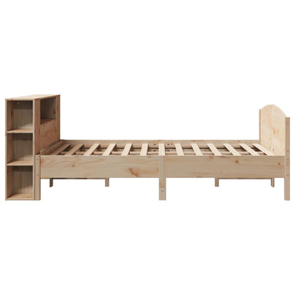 Bookcase Bed without Mattress 120x200cm Solid Wood Pine