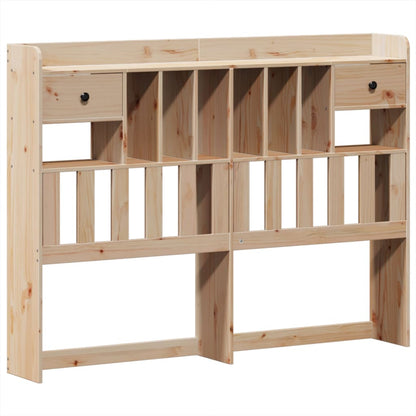 Bookcase Bed without Mattress 160x200cm Solid Wood Pine