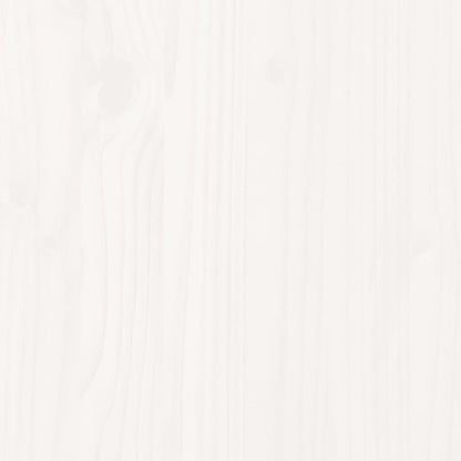 Bookcase Bed without Mattress White 140x190cm Solid Wood Pine