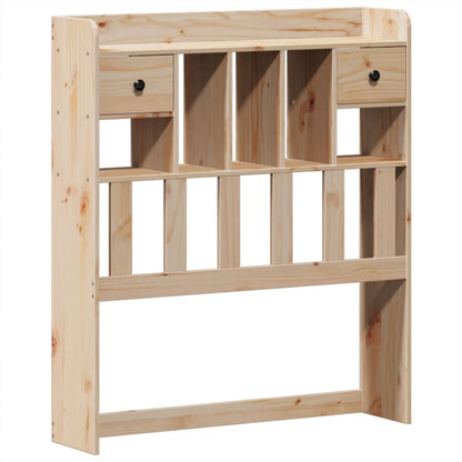 Bookcase Bed without Mattress 100x200cm Solid Wood Pine