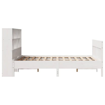 Bed Frame without Mattress White 120x200 cm Solid Wood Pine