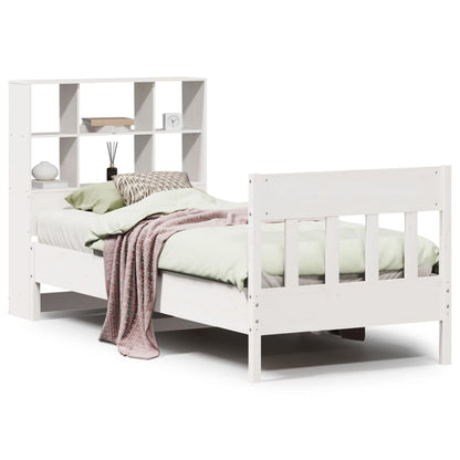 Bed Frame without Mattress White 90x200 cm Solid Wood Pine