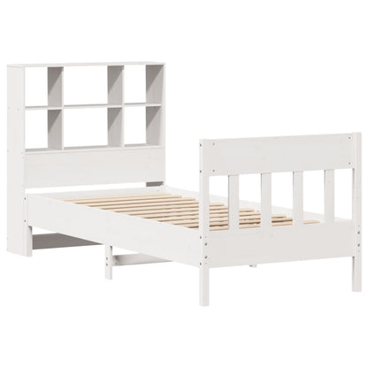 Bed Frame without Mattress White 90x200 cm Solid Wood Pine