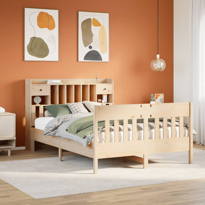 Bed Frame without Mattress 160x200 cm Solid Wood Pine