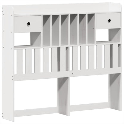 Bed Frame without Mattress White 135x190 cm Solid Wood Pine