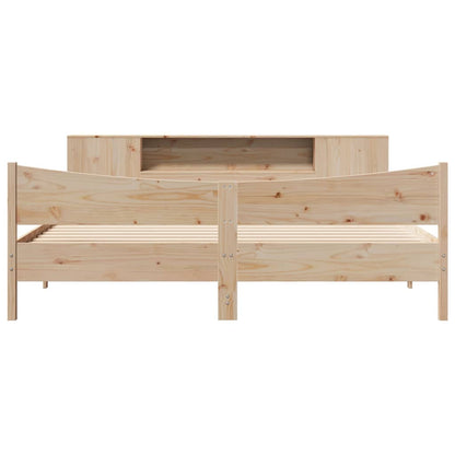 Bed Frame without Mattress 200x200 cm Solid Wood Pine