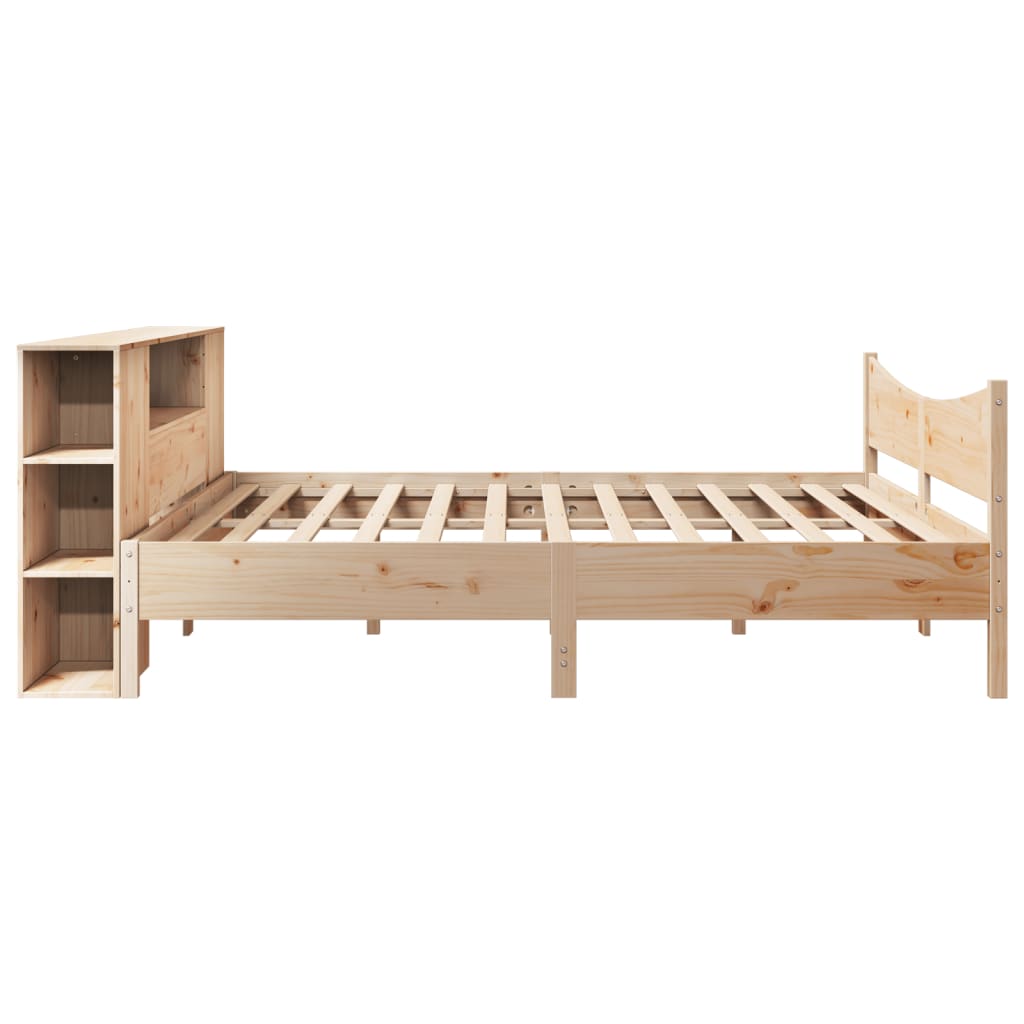 Bed Frame without Mattress 200x200 cm Solid Wood Pine
