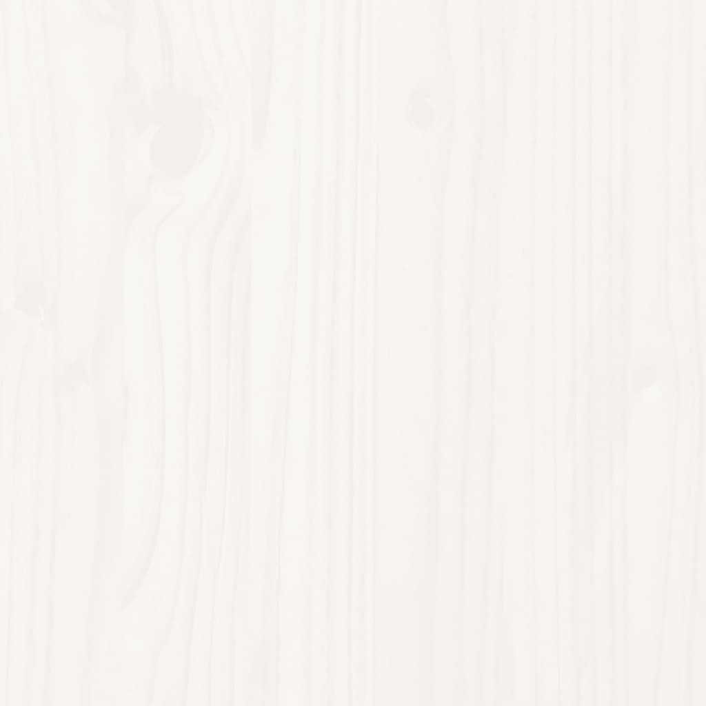 Bed Frame without Mattress White 180x200 cm Super King Solid Wood Pine