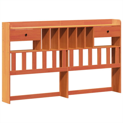 Bed Frame without Mattress Wax Brown 180x200 cm Super King Solid Wood Pine