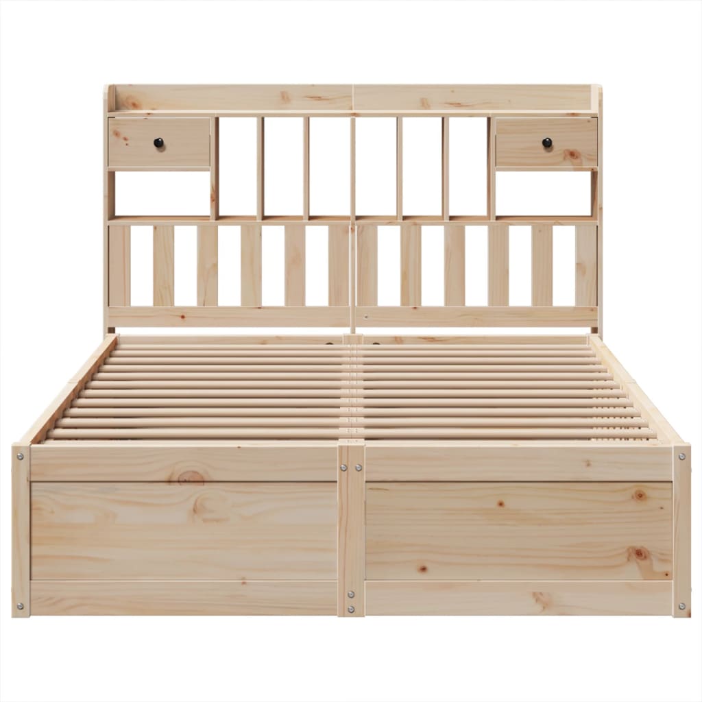 Bed Frame without Mattress 160x200 cm Solid Wood Pine