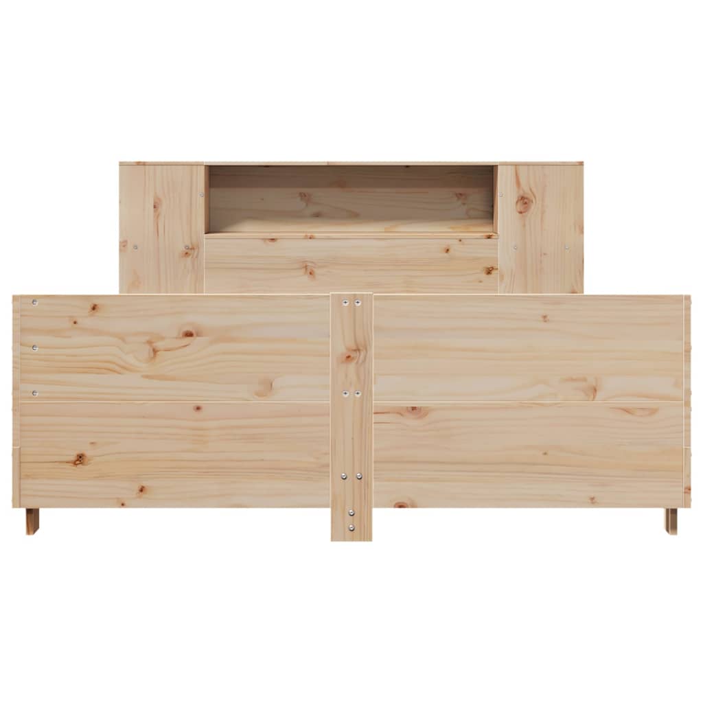 Bed Frame without Mattress 120x200 cm Solid Wood Pine
