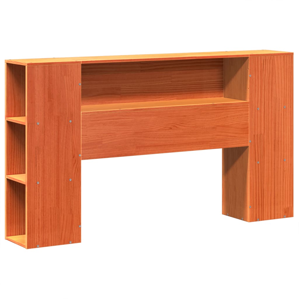 Bed Frame without Mattress Wax Brown 140x190 cm Solid Wood Pine