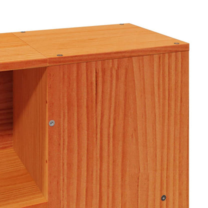 Bed Frame without Mattress Wax Brown 140x190 cm Solid Wood Pine