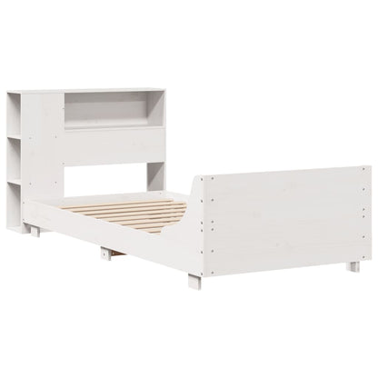 Bed Frame without Mattress White 100x200 cm Solid Wood Pine