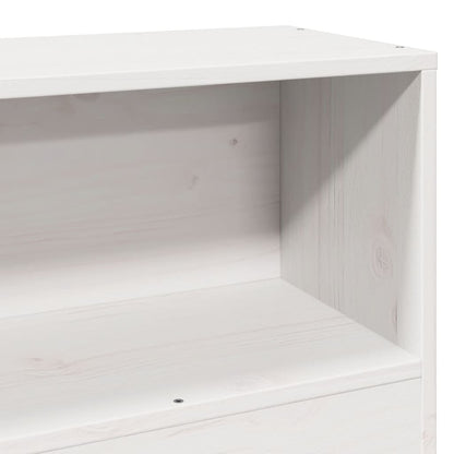 Bed Frame without Mattress White 100x200 cm Solid Wood Pine
