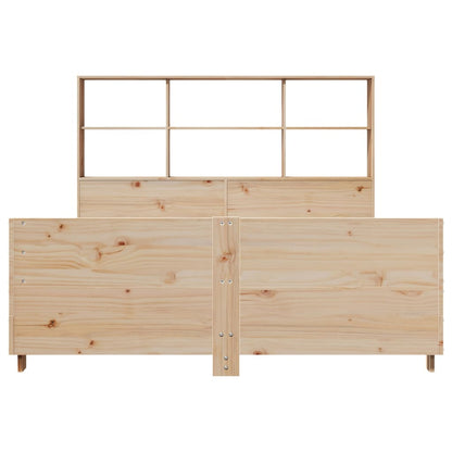 Bed Frame without Mattress 150x200 cm King Size Solid Wood Pine