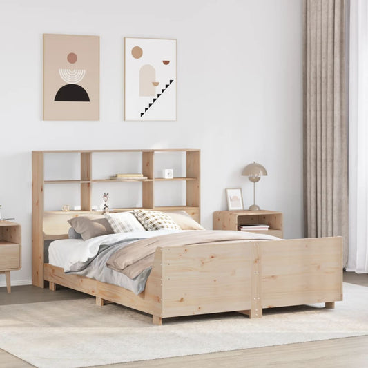 Bed Frame without Mattress 120x200 cm Solid Wood Pine