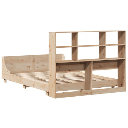 Bed Frame without Mattress 140x190 cm Solid Wood Pine
