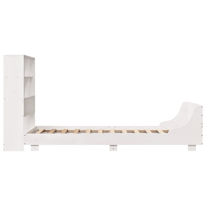 Bed Frame without Mattress White 90x190 cm Single Solid Wood Pine