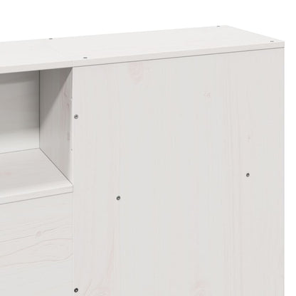 Bed Frame without Mattress White 180x200 cm Super King Solid Wood Pine
