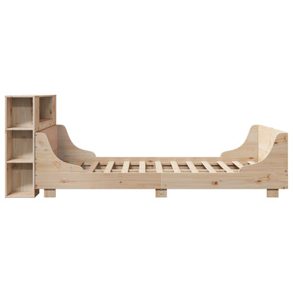 Bed Frame without Mattress 150x200 cm King Size Solid Wood Pine