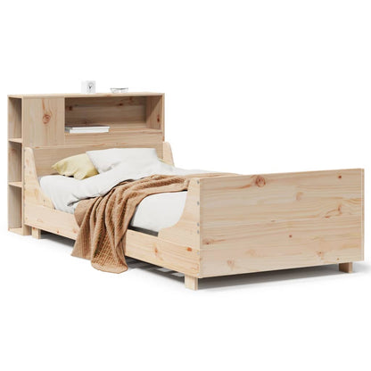 Bed Frame without Mattress 100x200 cm Solid Wood Pine