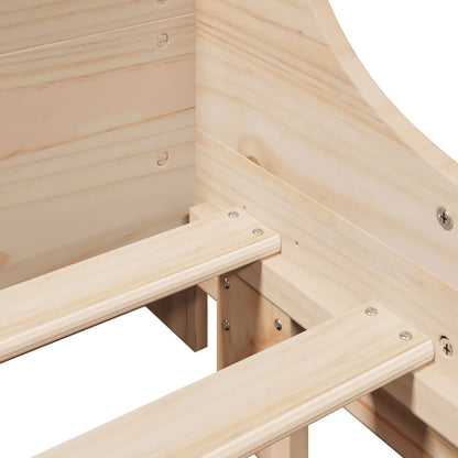 Bed Frame without Mattress 100x200 cm Solid Wood Pine