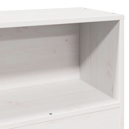 Bed Frame without Mattress White 100x200 cm Solid Wood Pine