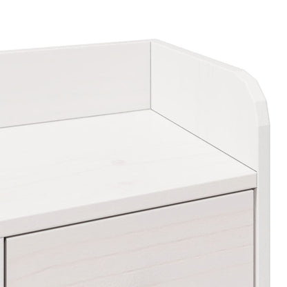 Bookcase Bed without Mattress White 180x200 cm Super King Solid Wood Pine