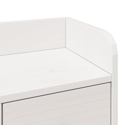 Bookcase Bed without Mattress White 75x190 cm Small Single Solid Wood Pine