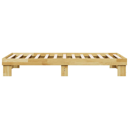 Bed Frame without Mattress 90x200 cm Solid Wood Oak