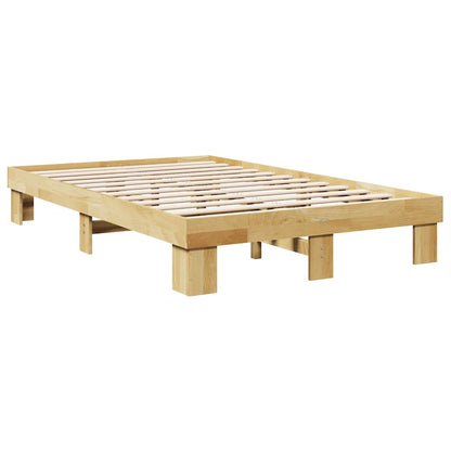 Bed Frame without Mattress 120x190 cm Small Double Solid Wood Oak