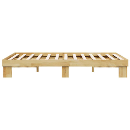 Bed Frame without Mattress 120x190 cm Small Double Solid Wood Oak