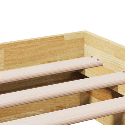 Bed Frame Without Mattress 90x190 cm Solid Oak Wood
