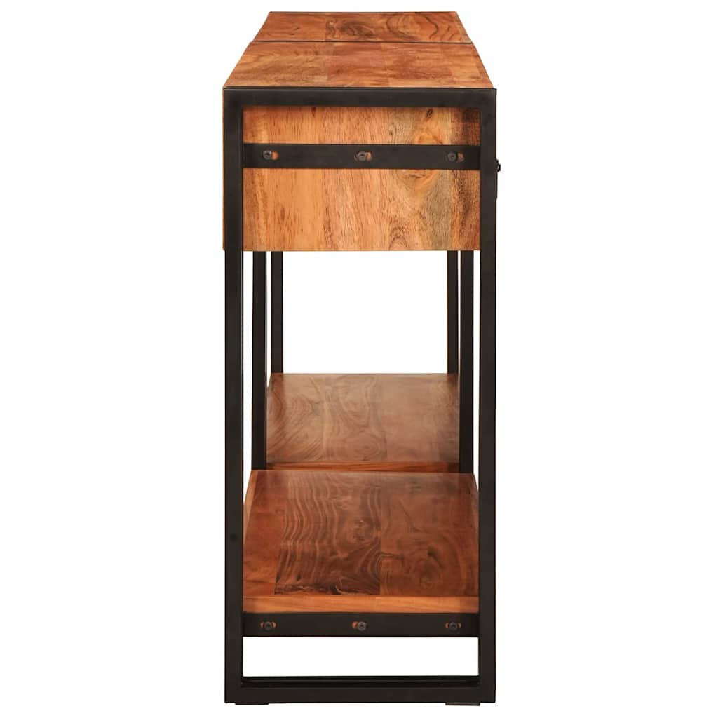 Console Tables 2 pcs Brown 160 x 33 x 75 cm Solid Acacia wood