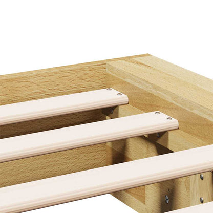 Bed Frame without Mattress 90x200 cm Solid Wood Oak