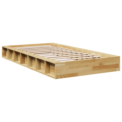 Bed Frame without Mattress 90x190 cm Solid Wood Oak