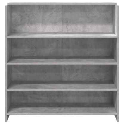 Reception Desk Concrete Grey 100x50x103.5 cm Engineered Wood
