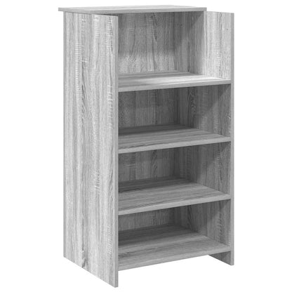 Reception Desk Grey Sonoma 135x50x103.5 cm Engineered Wood