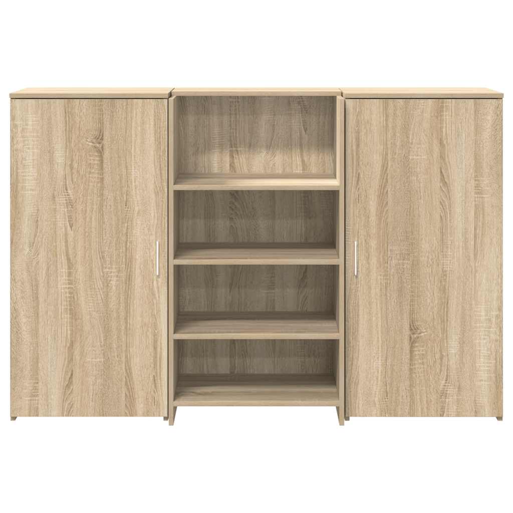 Reception Desk Sonoma Oak 155x50x103.5 cm Engineered Wood
