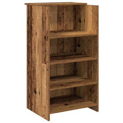 Reception Desk Old Wood 155x50x103.5 cm Engineered Wood