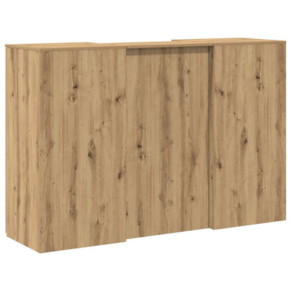 Reception Desk Artisan Oak 155x50x103.5 cm Engineered Wood