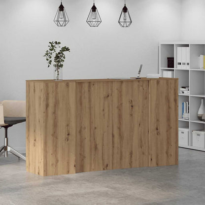 Reception Desk Artisan Oak 180x50x103.5 cm Engineered Wood