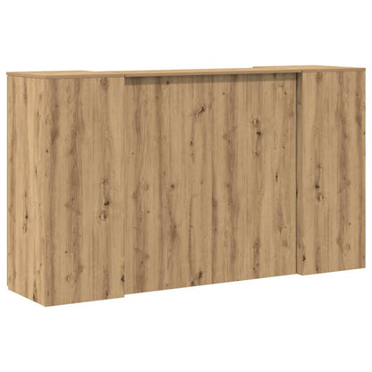 Reception Desk Artisan Oak 180x50x103.5 cm Engineered Wood