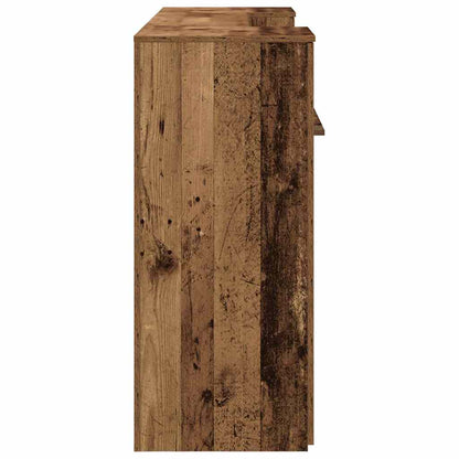 Reception Desk Old Wood 200x50x103.5 cm Engineered Wood